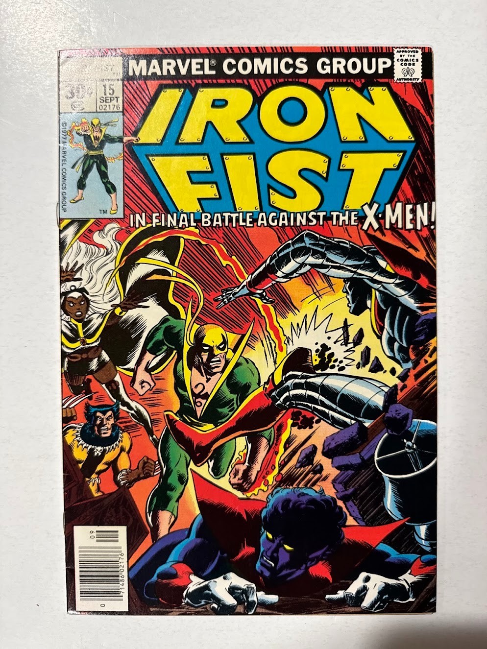 Iron Fist #15 30 Cent Variant (Marvel Comics September 1977)