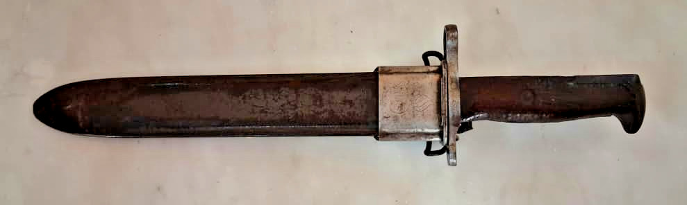 Rare Original US WW1 M1905 Springfield Bayonet 1911w/ 1911 Dated Scabbard