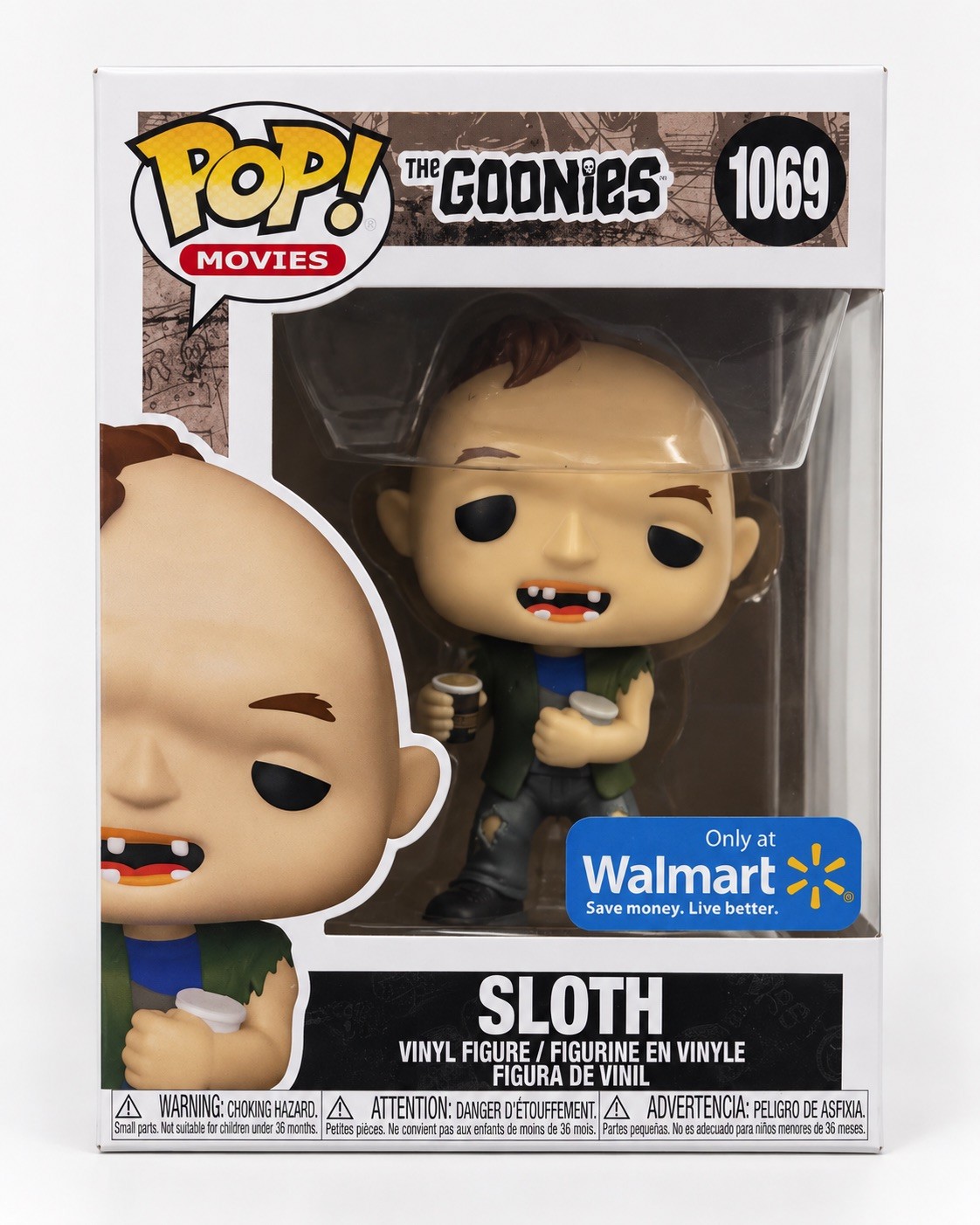 Funko Pop Vinyl: The Goonies - Sloth - Walmart (Exclusive) #1069 NEW 
