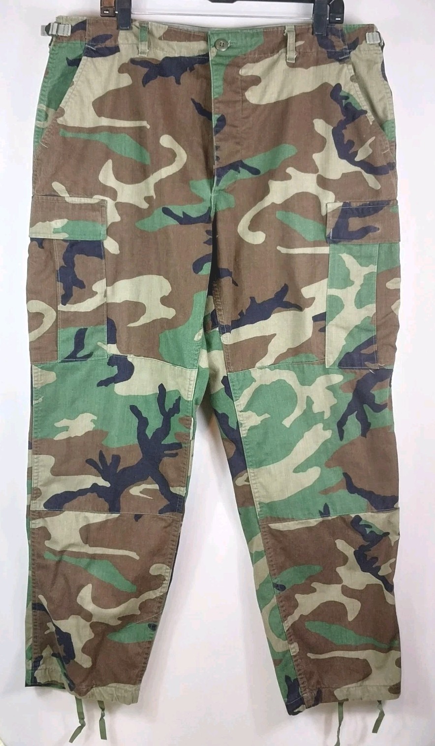 VTG 1994 US Military Woodland Camouflage Combat Trousers NYCO Propper 38 X 32