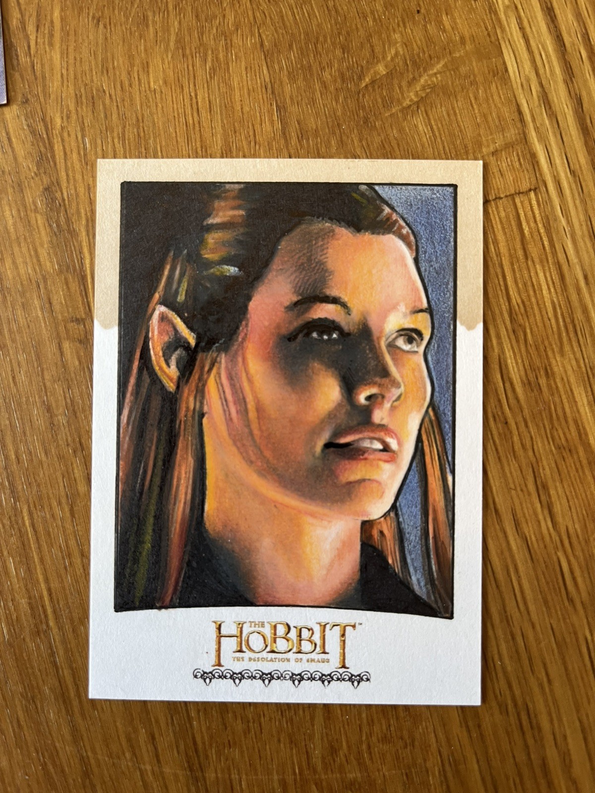 2014 Cryptozoic Hobbit Sketch Desolation of Smaug Tauriel by Mike James