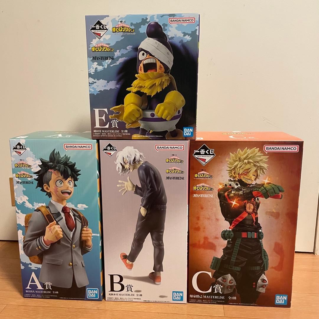 My Hero Academia Deku Bakugo Shigaraki Mineta MASTERLISE 4 Figure Set Japan