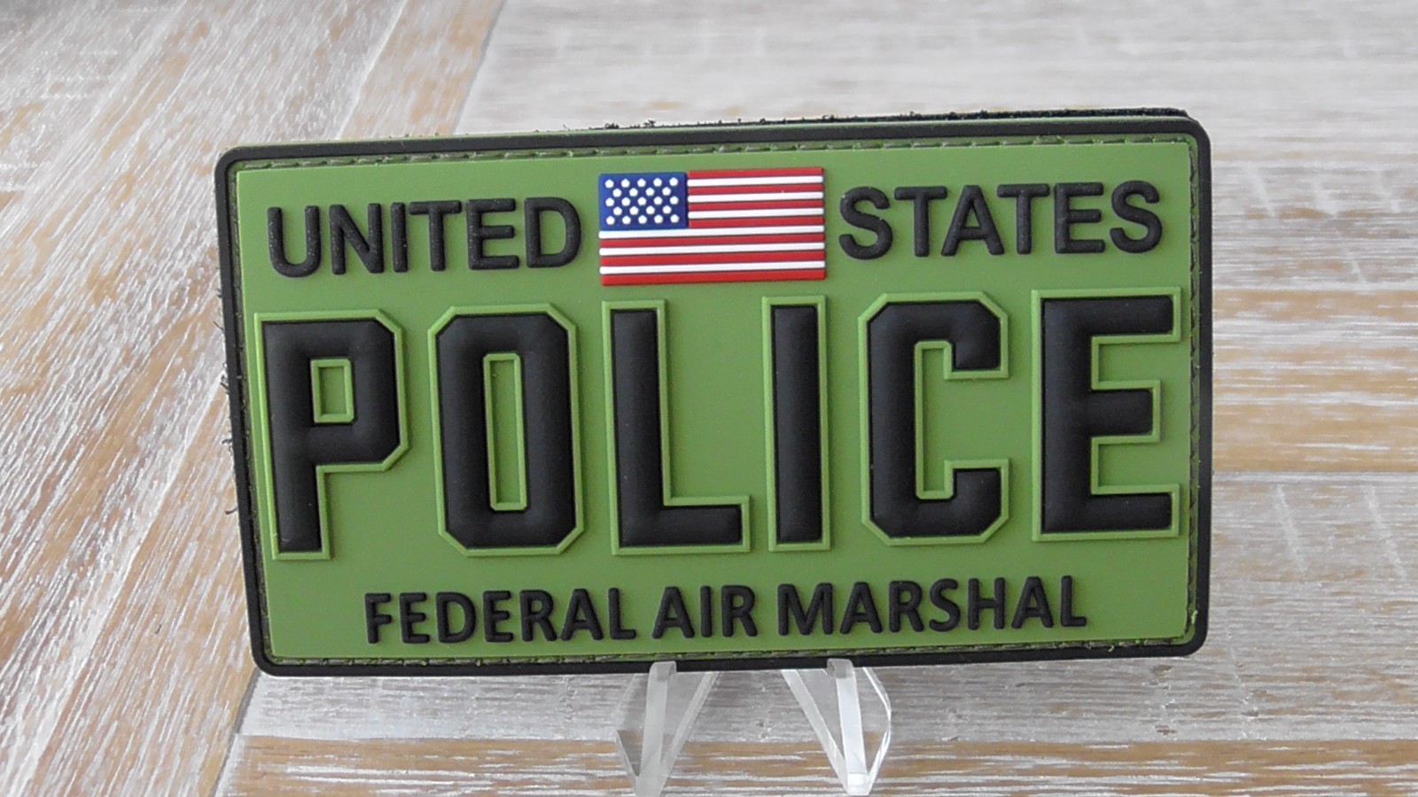 US Federal Air Marshal Service FAM FAMS Police Hook & Loop Rubber Patch