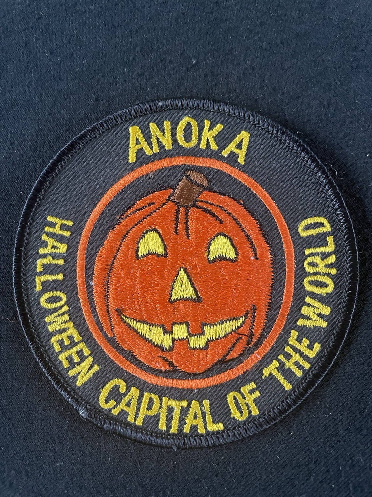 Anoka Minnesota Halloween Capital Of The World Vintage Embroidered Patch 4” Mint