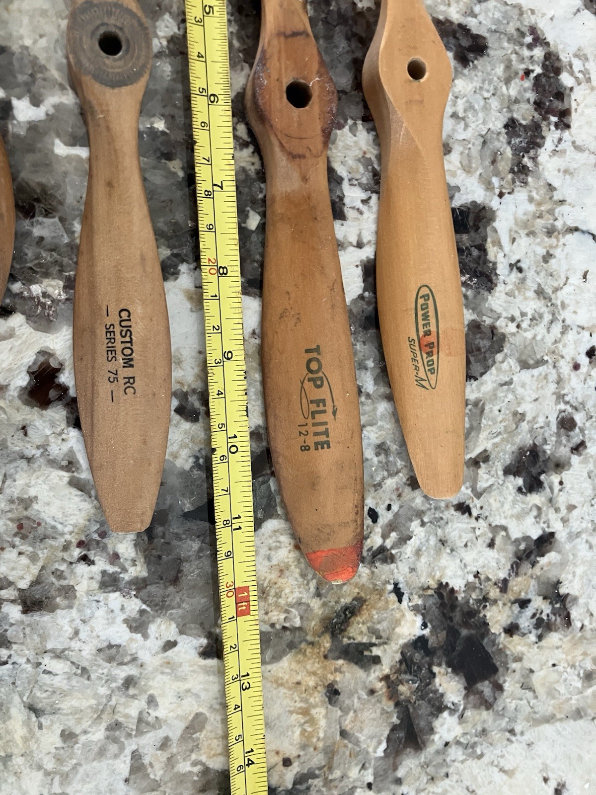 Vintage Wooden  Model Airplane Propellers Lot of 4