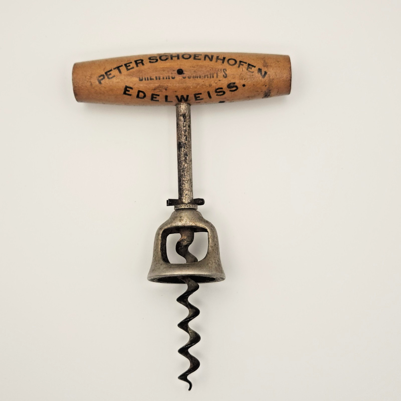 Advertising Corkscrew - Peter Schoenhofen Brewing - Edelweiss - Chicago