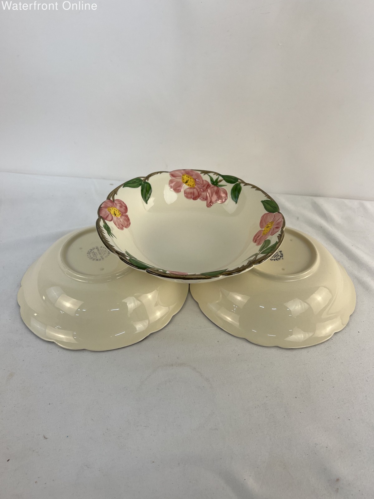 Vintage Franciscan Earthenware Desert Rose Vegetable Serving Bowl 8\