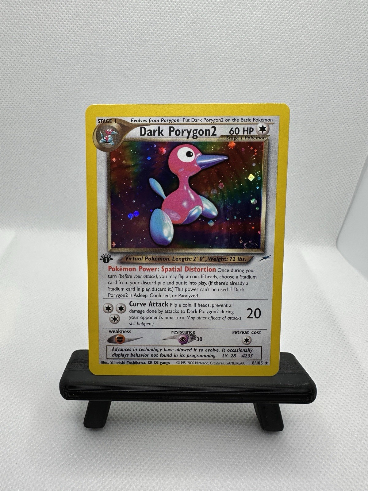 🌀 SWIRL 🌀 Dark Porygon2 8/105 1st Edition Holo Neo Destiny Pokémon WOTC NM