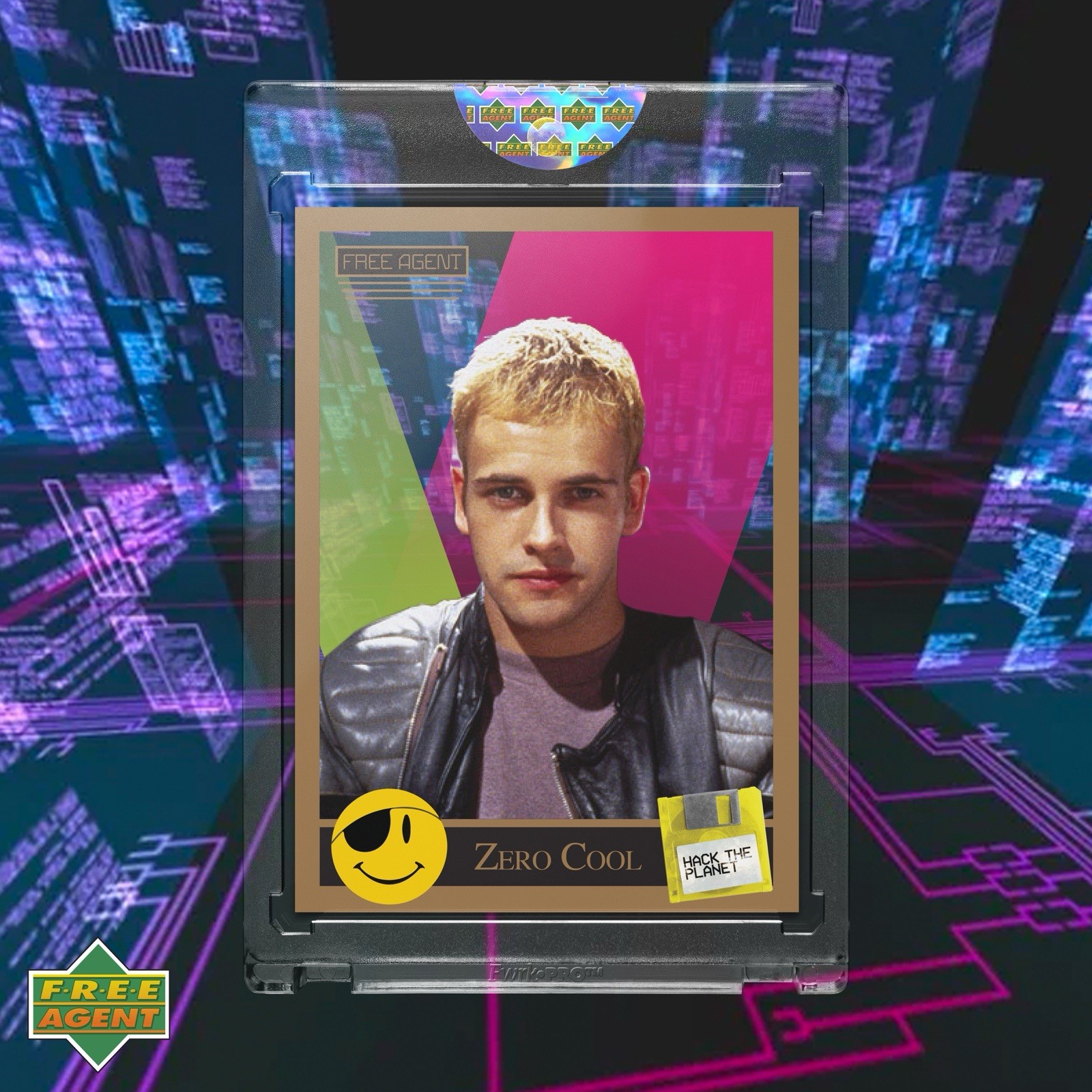 Zero Cool Hackers Movie Trading Card Crash Override Jonny Lee Miller Dade Murphy