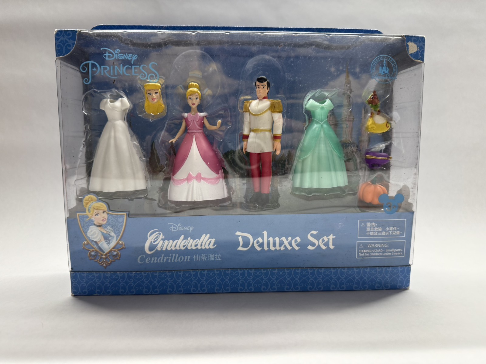 DISNEY PRINCESS CINDERELLA DELUXE SET NEW  DISNEY THEME PARK PRINCESS PLAYSET