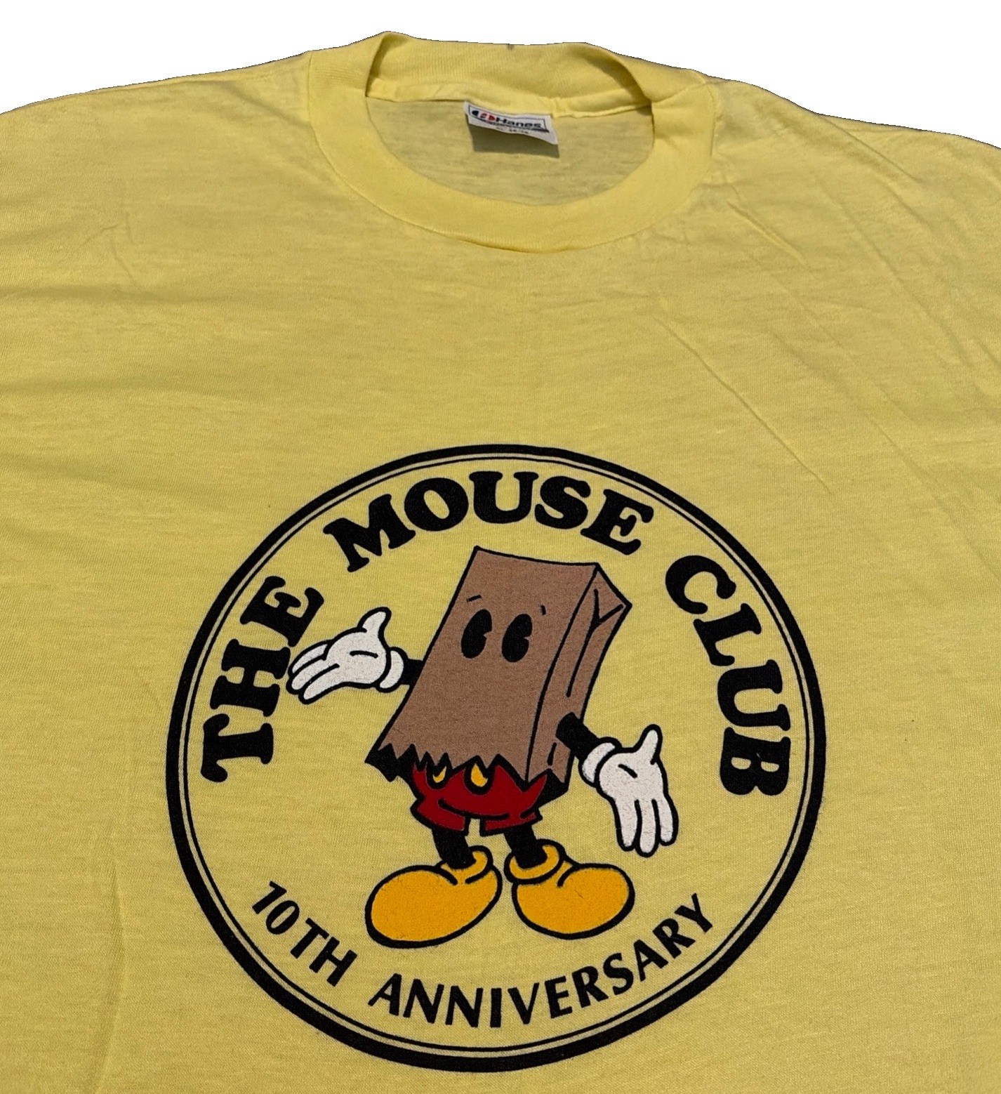 VTG 1990 The Mouse Club 10th Anniversary Disney Mickey Disneyana 50/50 T-Shirt