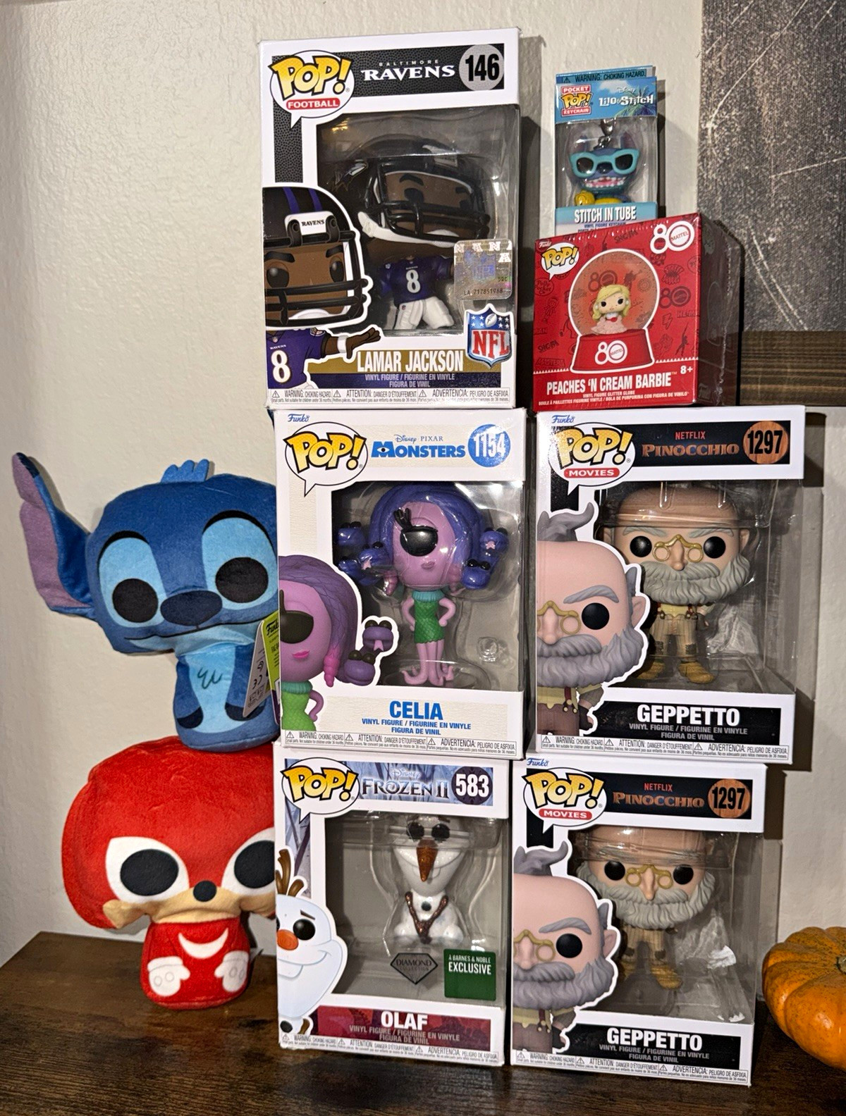 Funko Pop Barnes & Noble Exclusive Mixed Lot (7) Lamar Jackson Celia Olaf