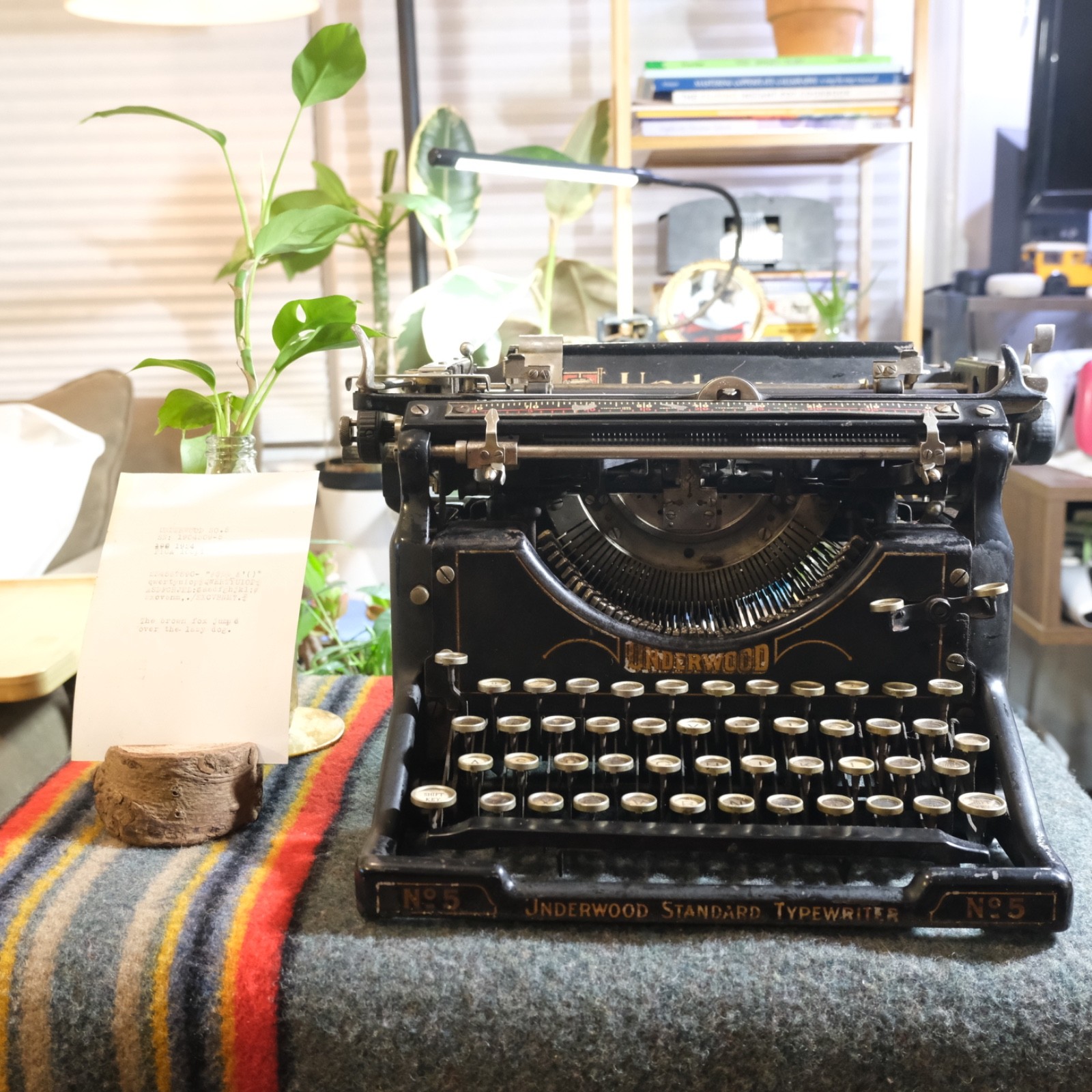 [NICE WORKING COND] Antique 1924 Underwood No 5 Standard Typewriter SN#19042309