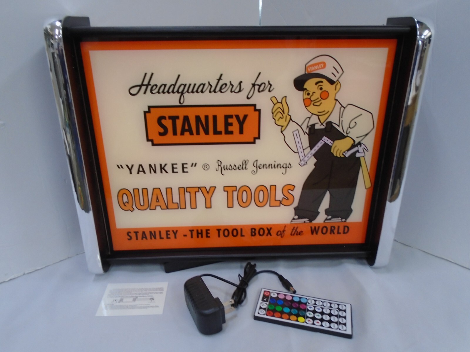 Stanley Quality tools LED Display lighted sign lightbox Wall hanging Light