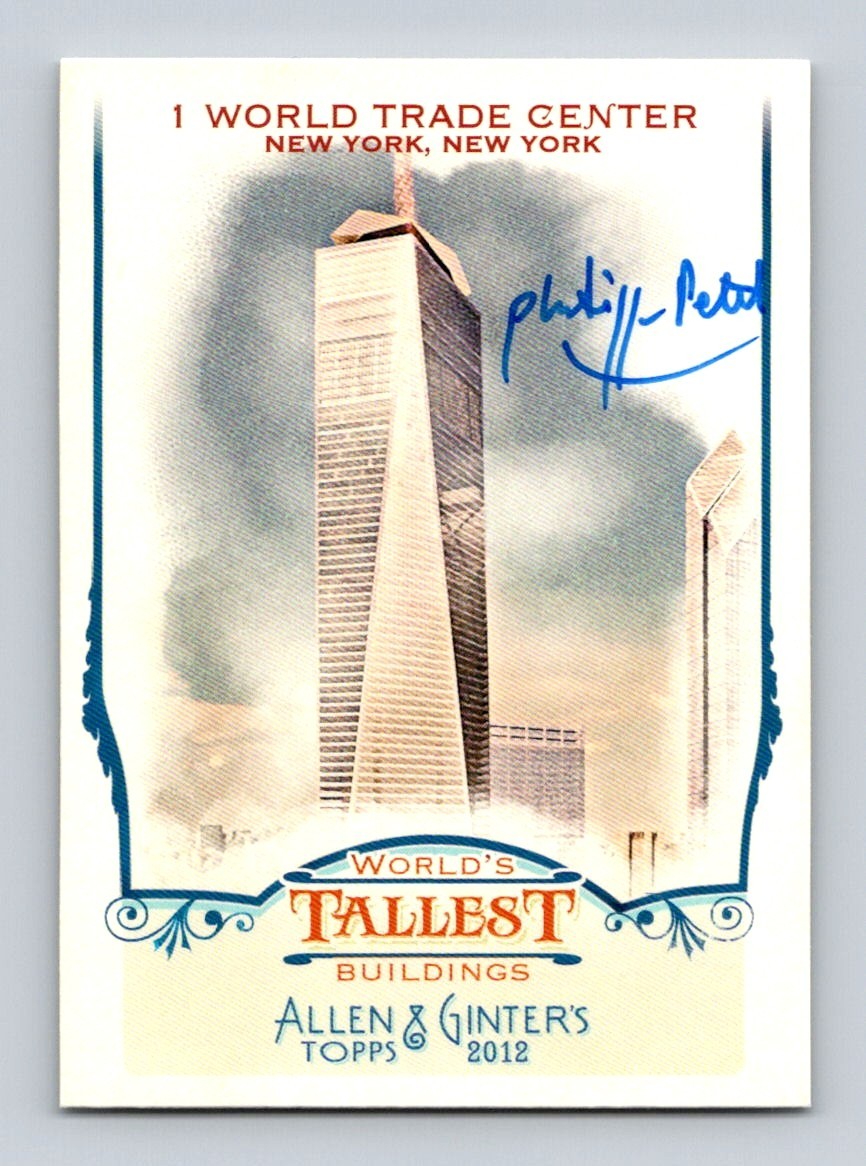 Philippe Petit Authentic Autographed World Trade Center 2012 Allen & Ginter Card