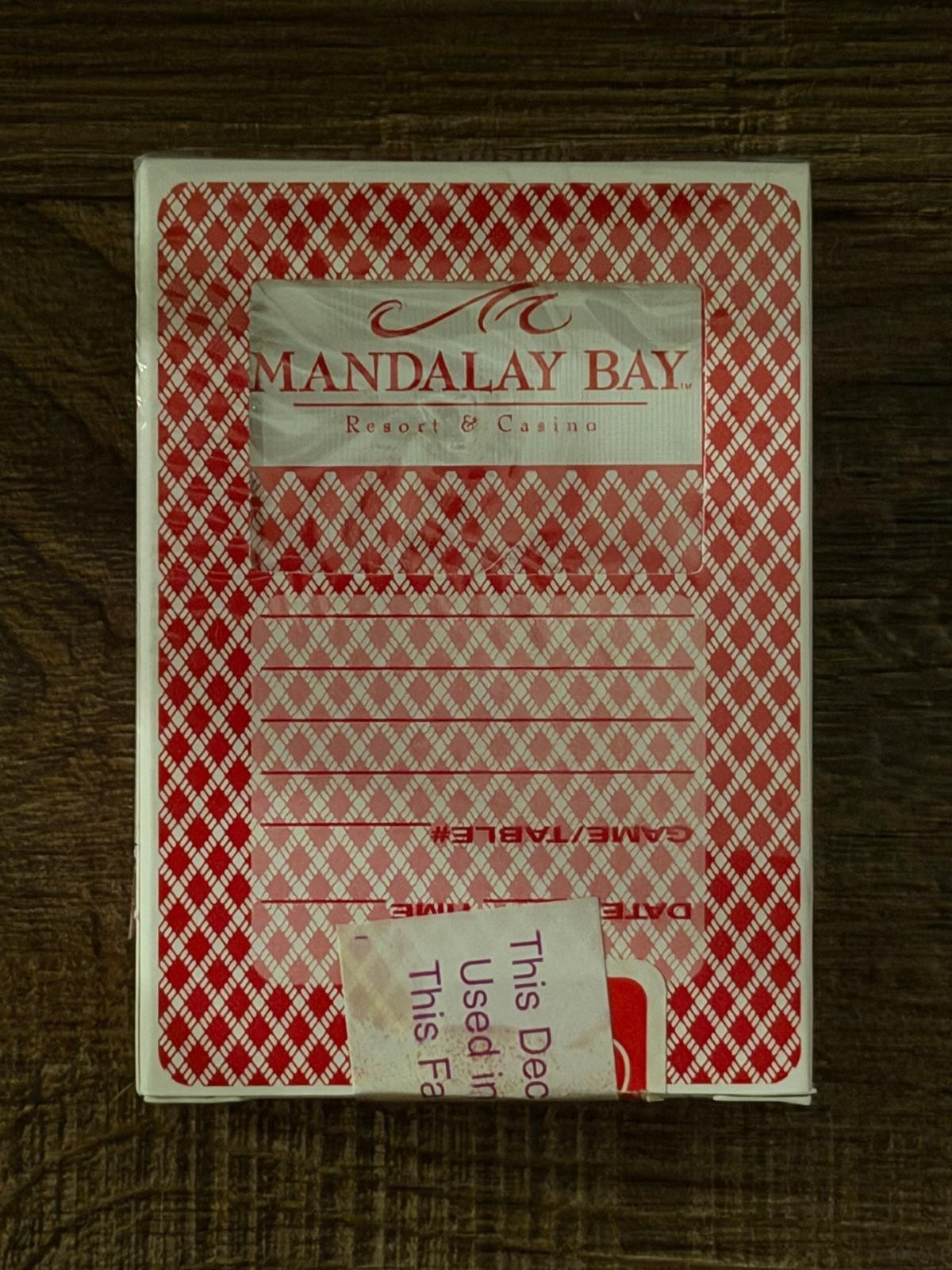 MANDALAY BAY RESORT & CASINO Las Vegas Playing Cards - Bee