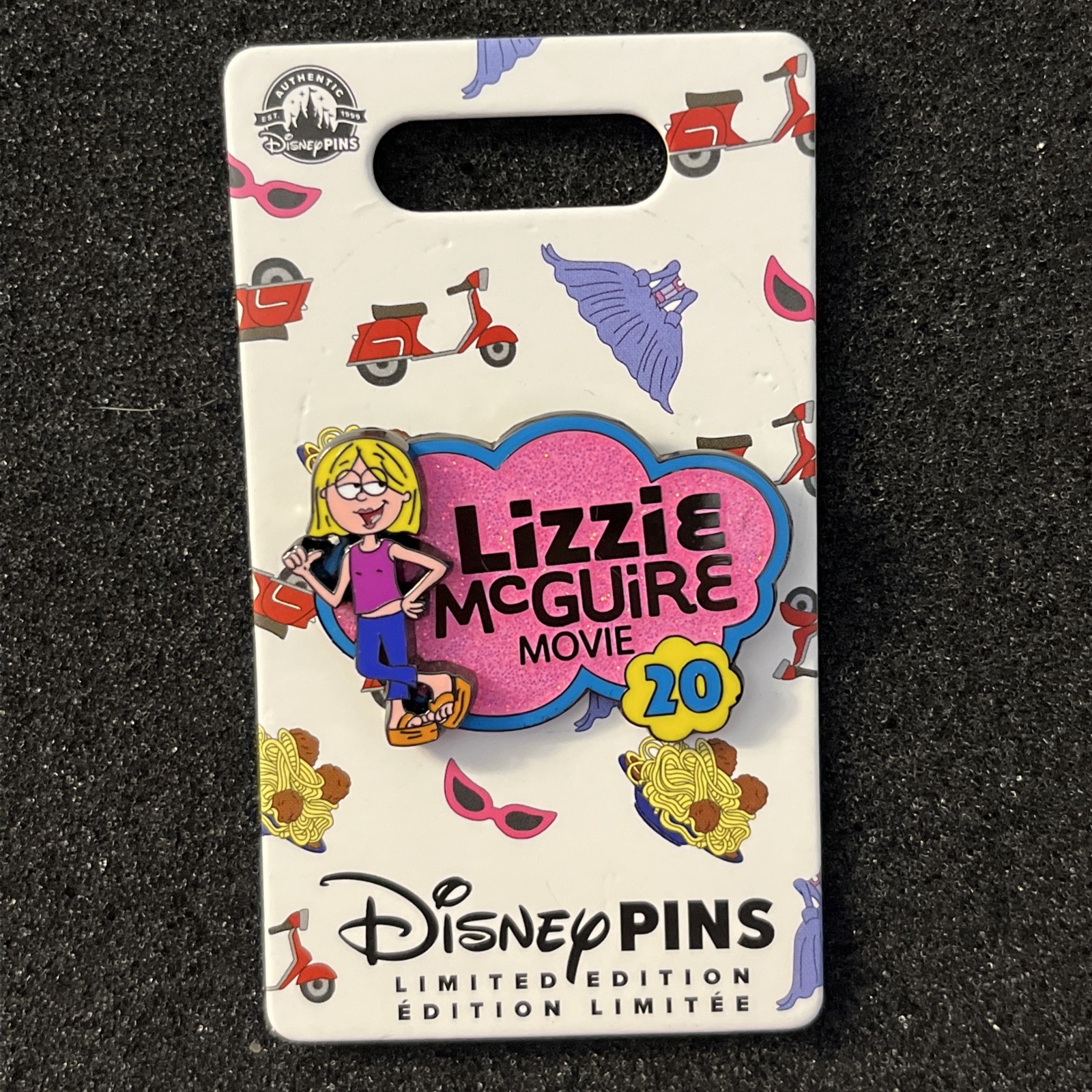 DISNEY PIN AUTHENTIC LIZZIE MC GUIRE MOVIE 20 SPECIAL RELEASE RARE SPARKLES