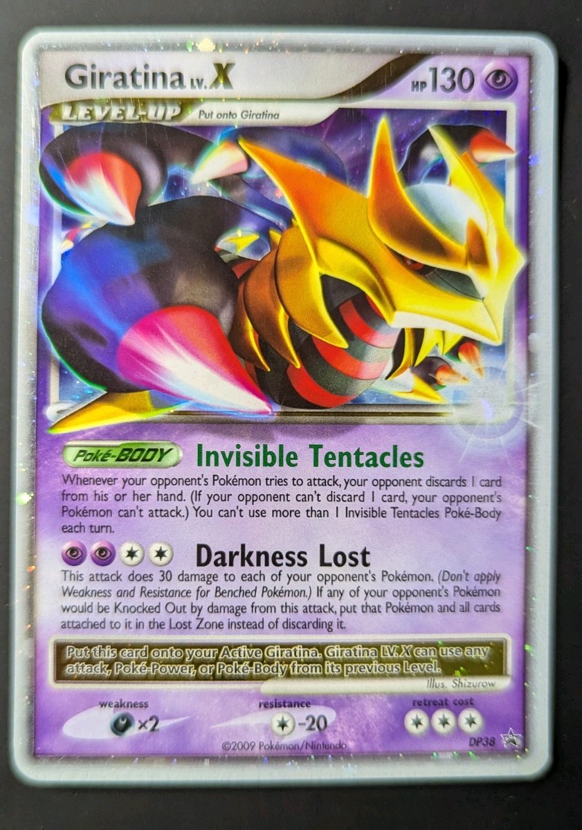 Pokemon Giratina LV.X Holo Black Star Promo DP38 LP