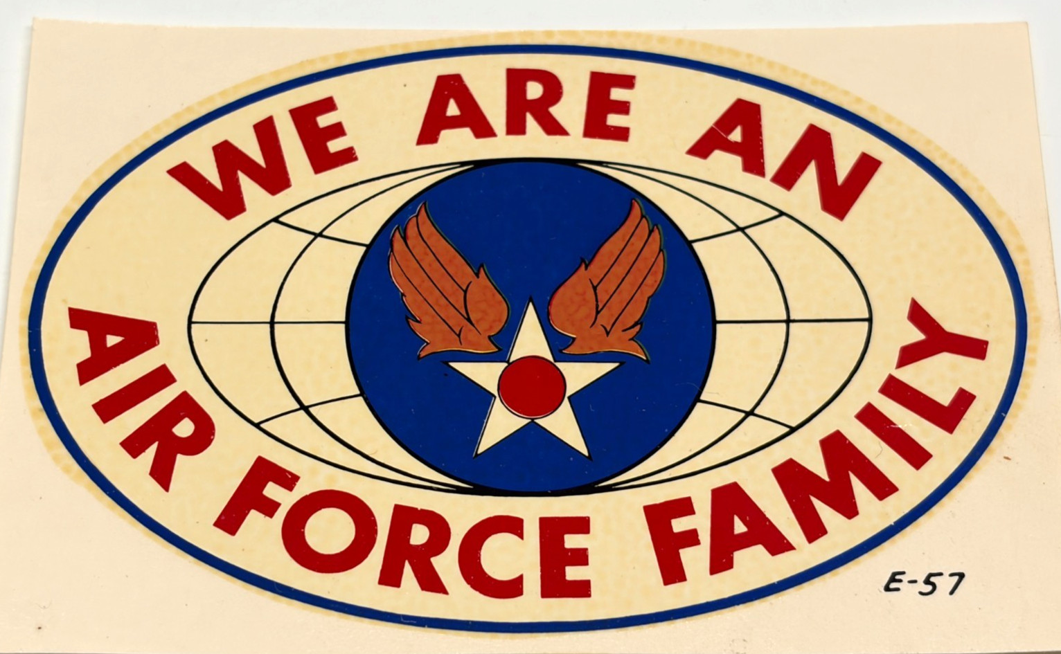 c1960s US Air Force Family Sticker Decal