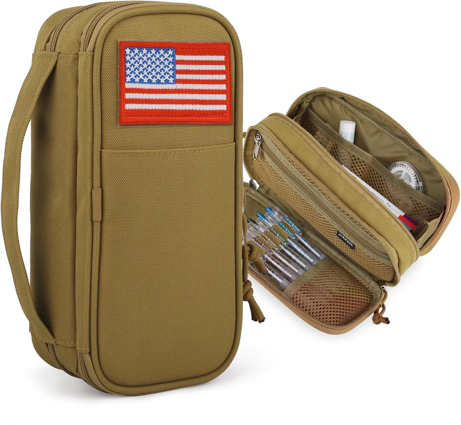 ATRIPACK Tactical Pencil Case, Large Capacity Pen & Marker Organizer Pouch