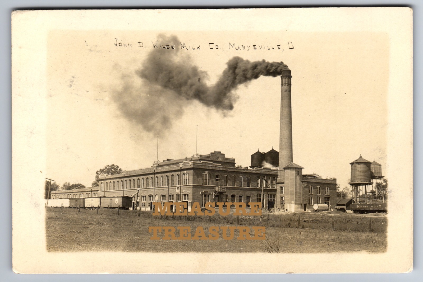 C.1910 RPPC MARYSVILLE, OH WILDE MILK DAIRY BELLEFONTAINE ART PHOTO Postcard P95