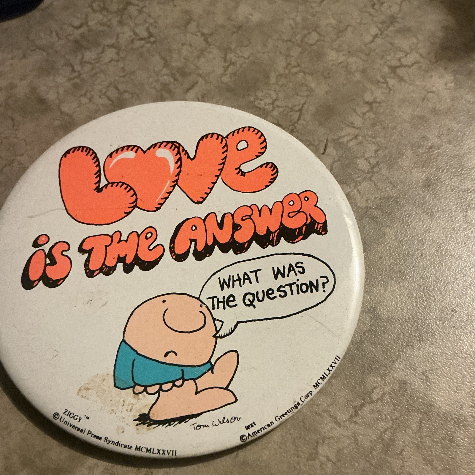 Ziggy Pinback Button \