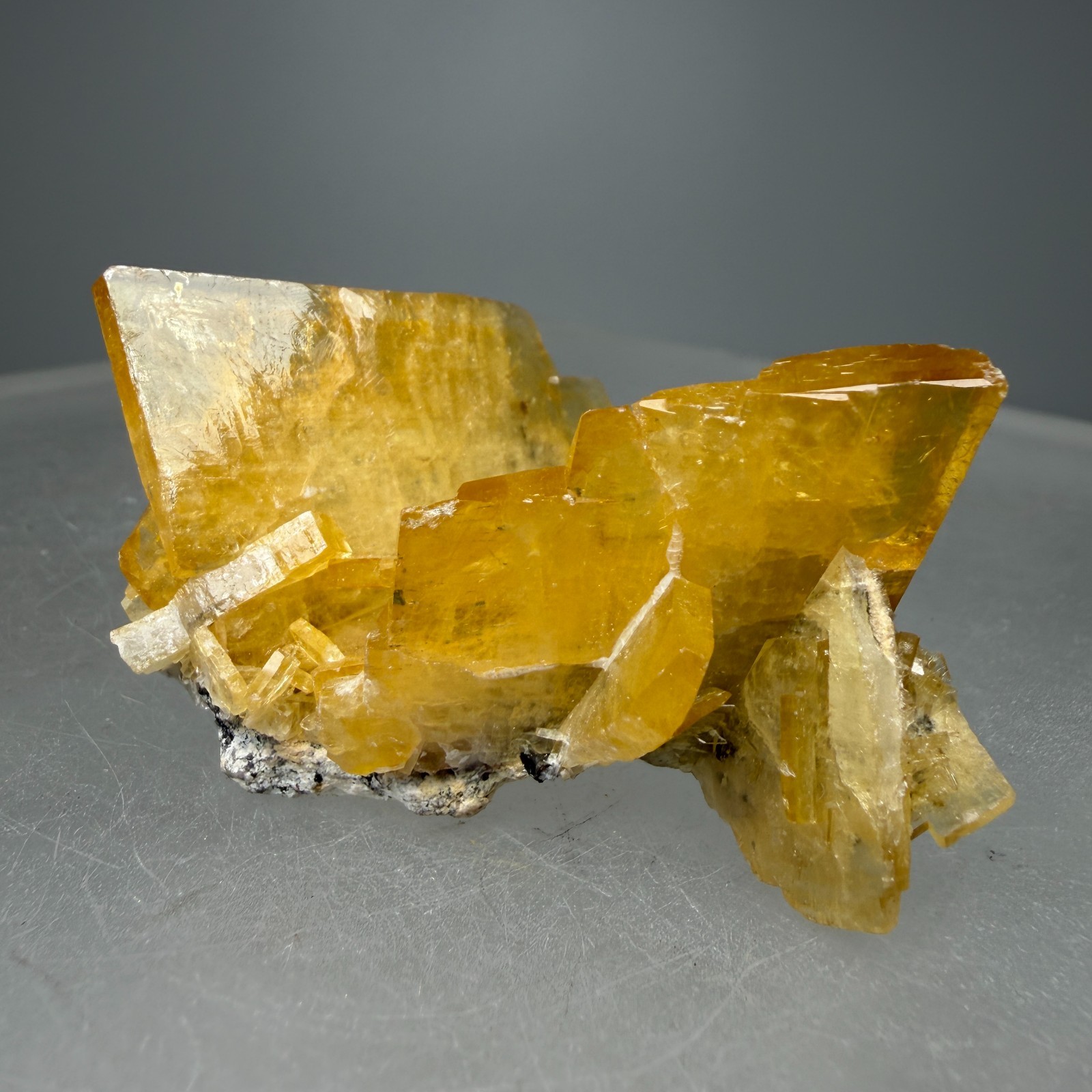 Fine Golden Baryte Crystals: Baia Sprie mine, Maramures County, Romania