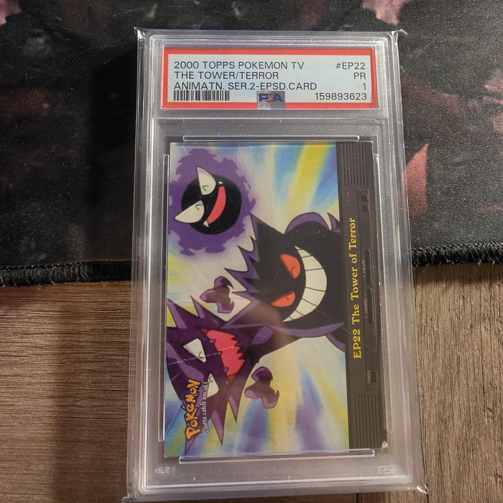 Topps 2000 Pokémon TV Series 2 The Tower of Terror EP22 PSA 1 Poor - Pop 2