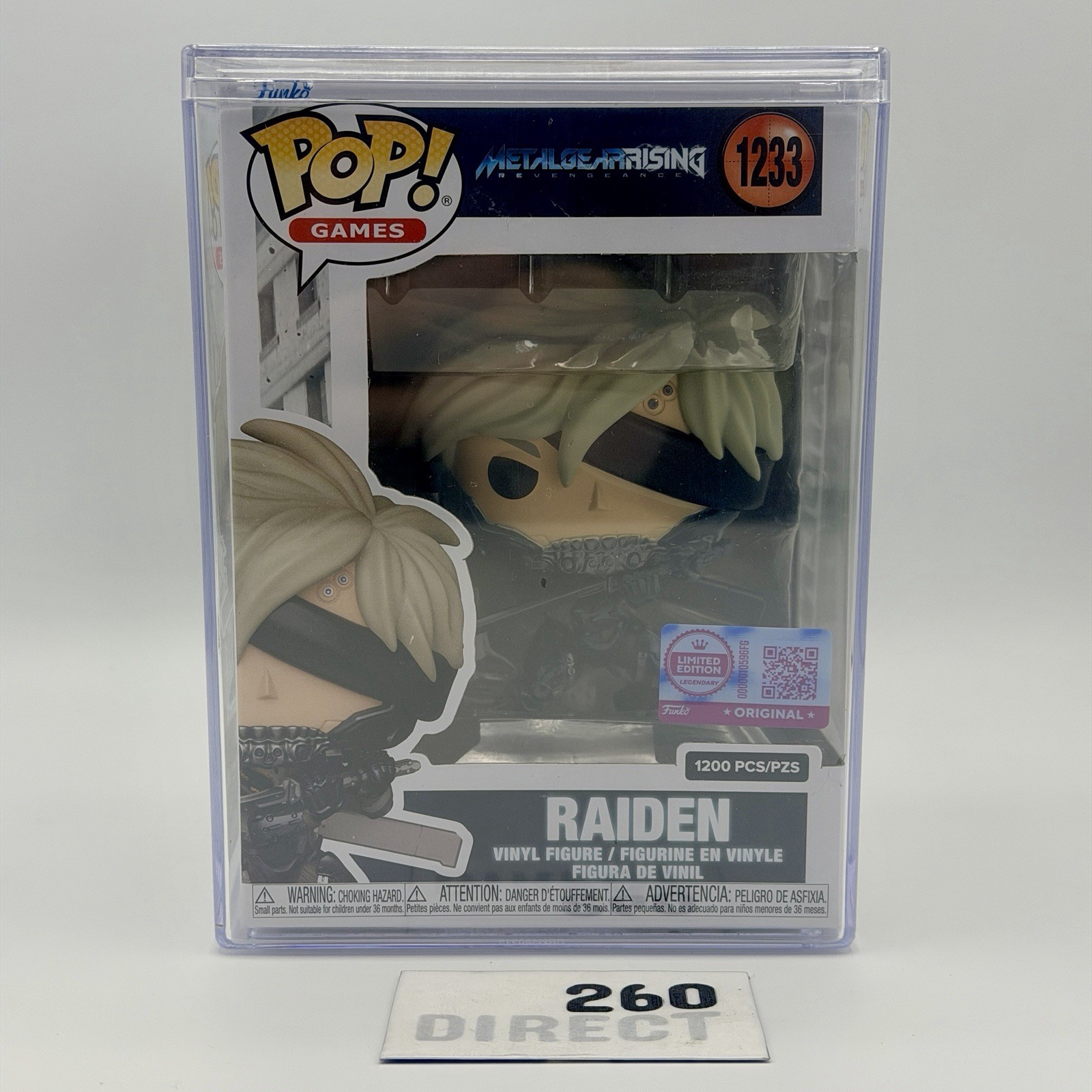 ⭐️SHIPS TODAY⭐️ Funko Pop Metal Gear Rising Raiden #1233 LE 1200 w/ Protector