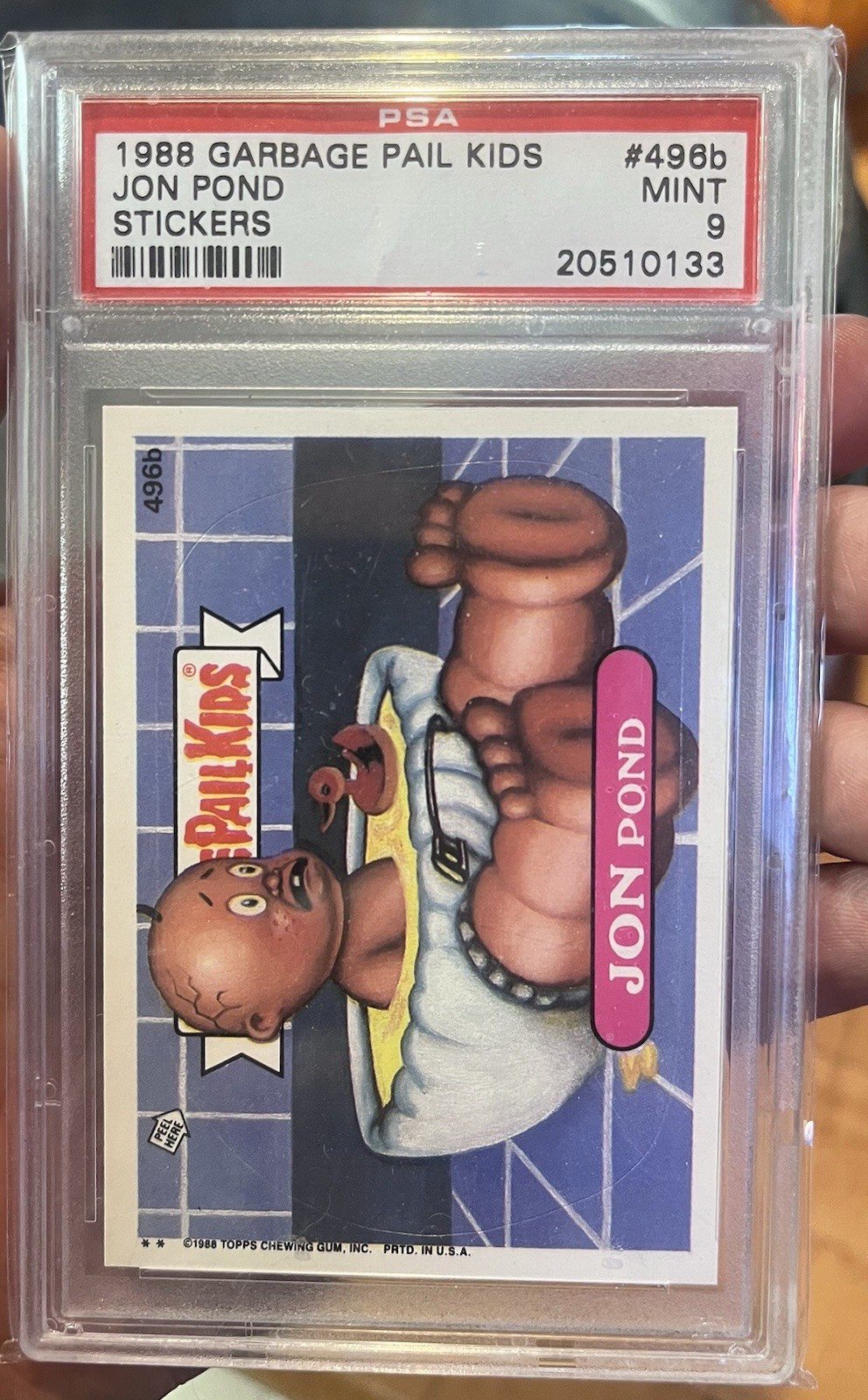 1988 Garbage Pail Kids Jon Pond PSA 9 Low Pop