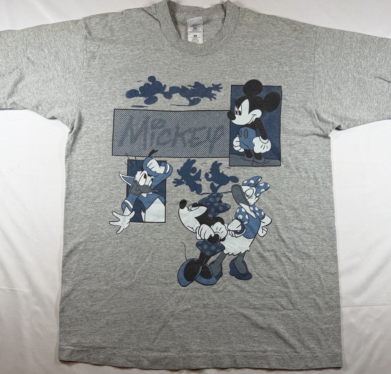 Vintage 90s Disney Mickey Unlimited Single Stitch T Shirt XL Donald Daisy Duck