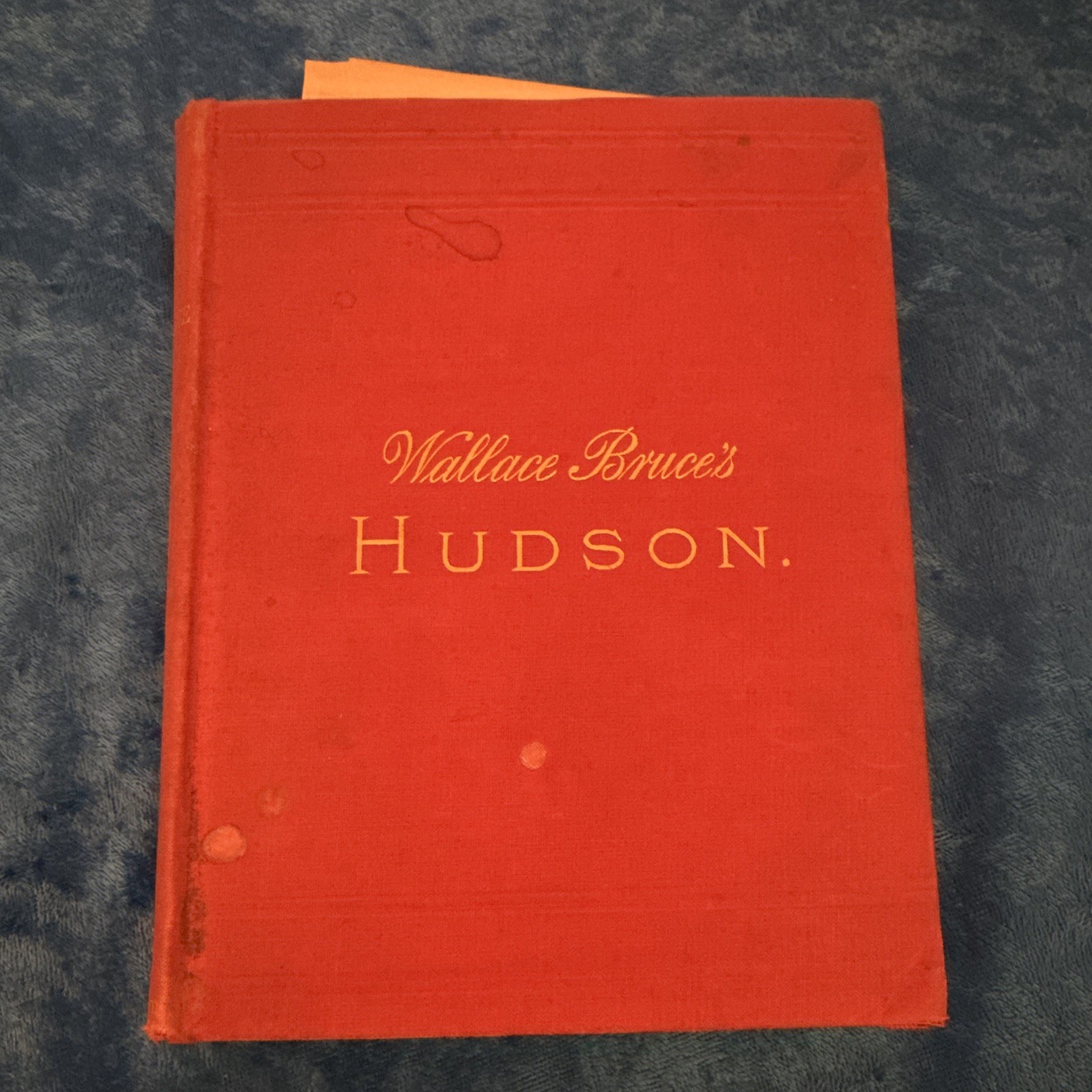 Wallace Bruce’s Hudson 1893 Booklet w/ Fold-Out Hudson River Maps, USA