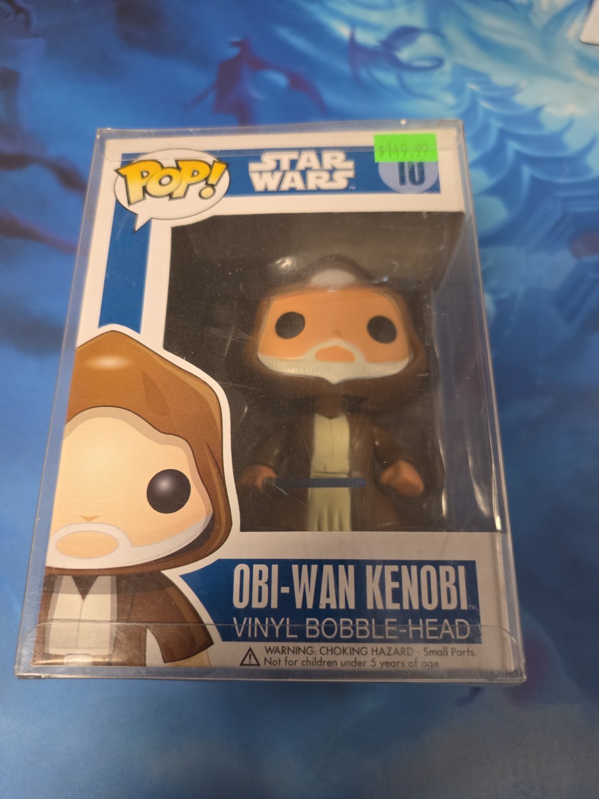 Funko Pop Vinyl: Star Wars - Obi-Wan Kenobi #10 Large Font Blue Box W Protector