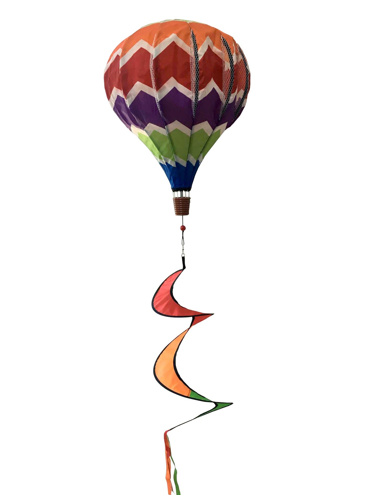 Briarwood Lane Summer Multi Color Deluxe Hot Air Balloon Spinner 54x12