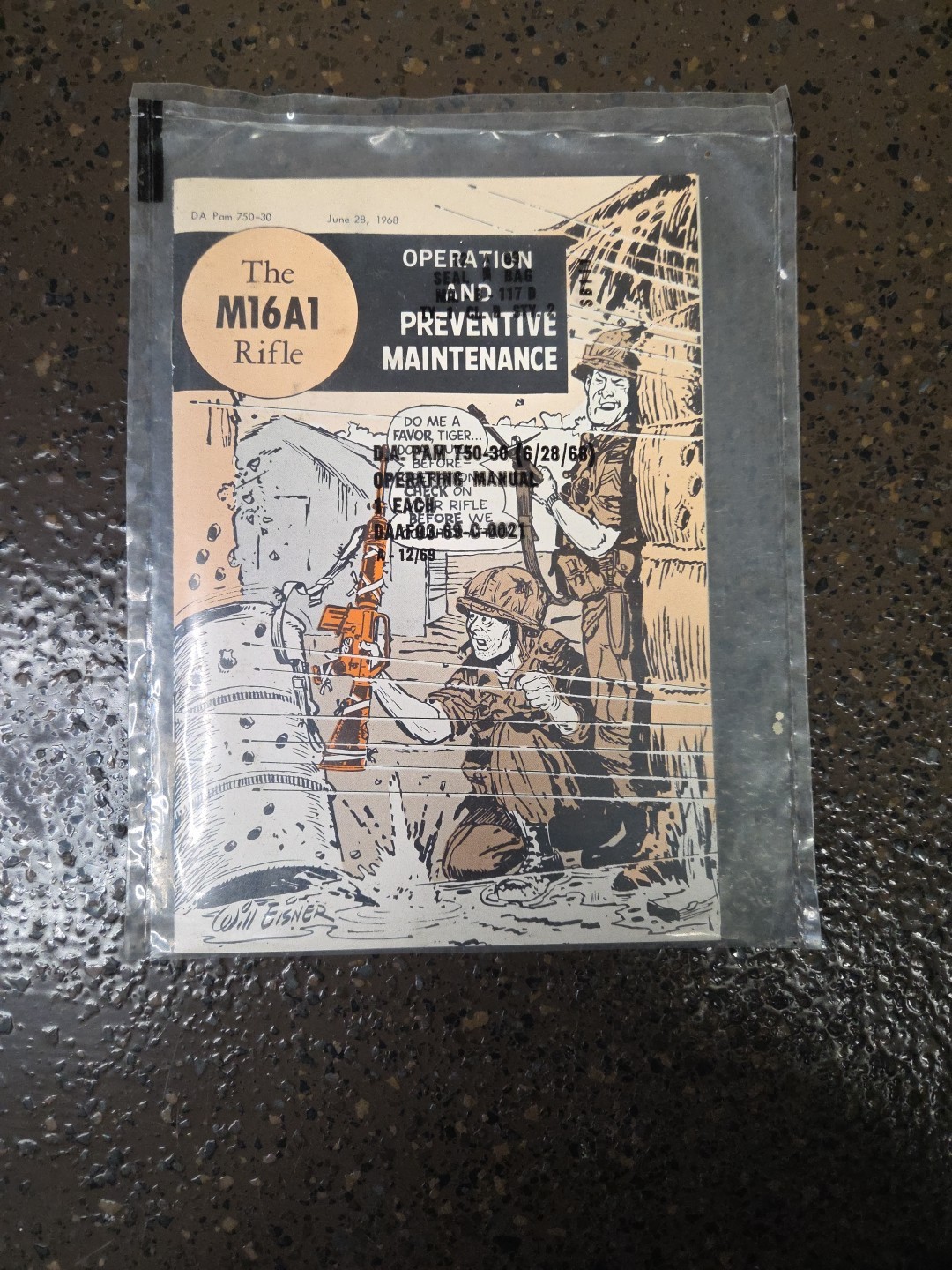 THE M16A1 RIFLE MANUAL  ILLUSTRATED by  WILL Eisner-Sealed