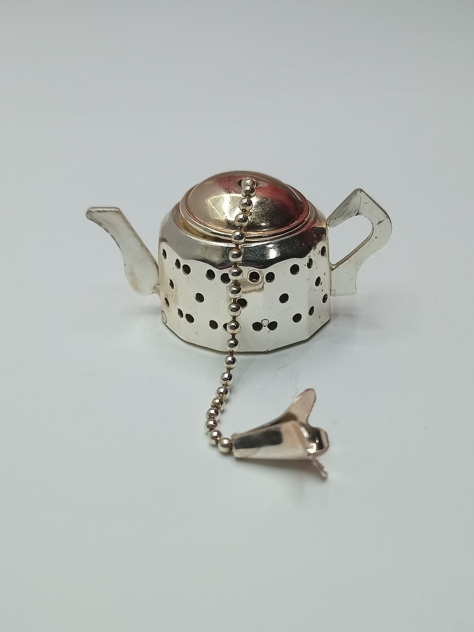 Vintage Soviet Aluminum Tea Infuser Teapot Shape USSR 1970s New NOS Collectible
