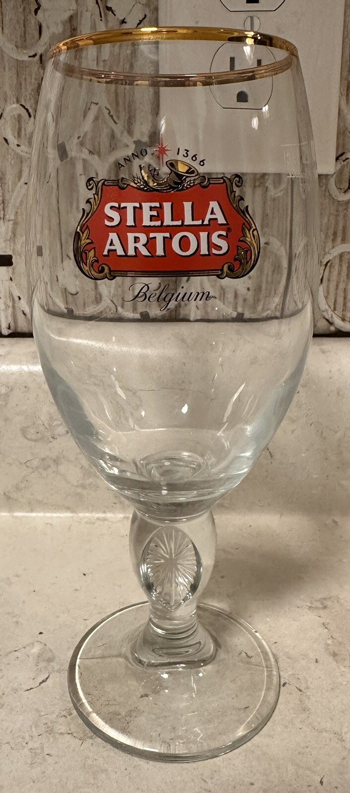 Stella Artois Chalices Belgian Beer  Restaurant Style 11oz 33cl Gold Rim