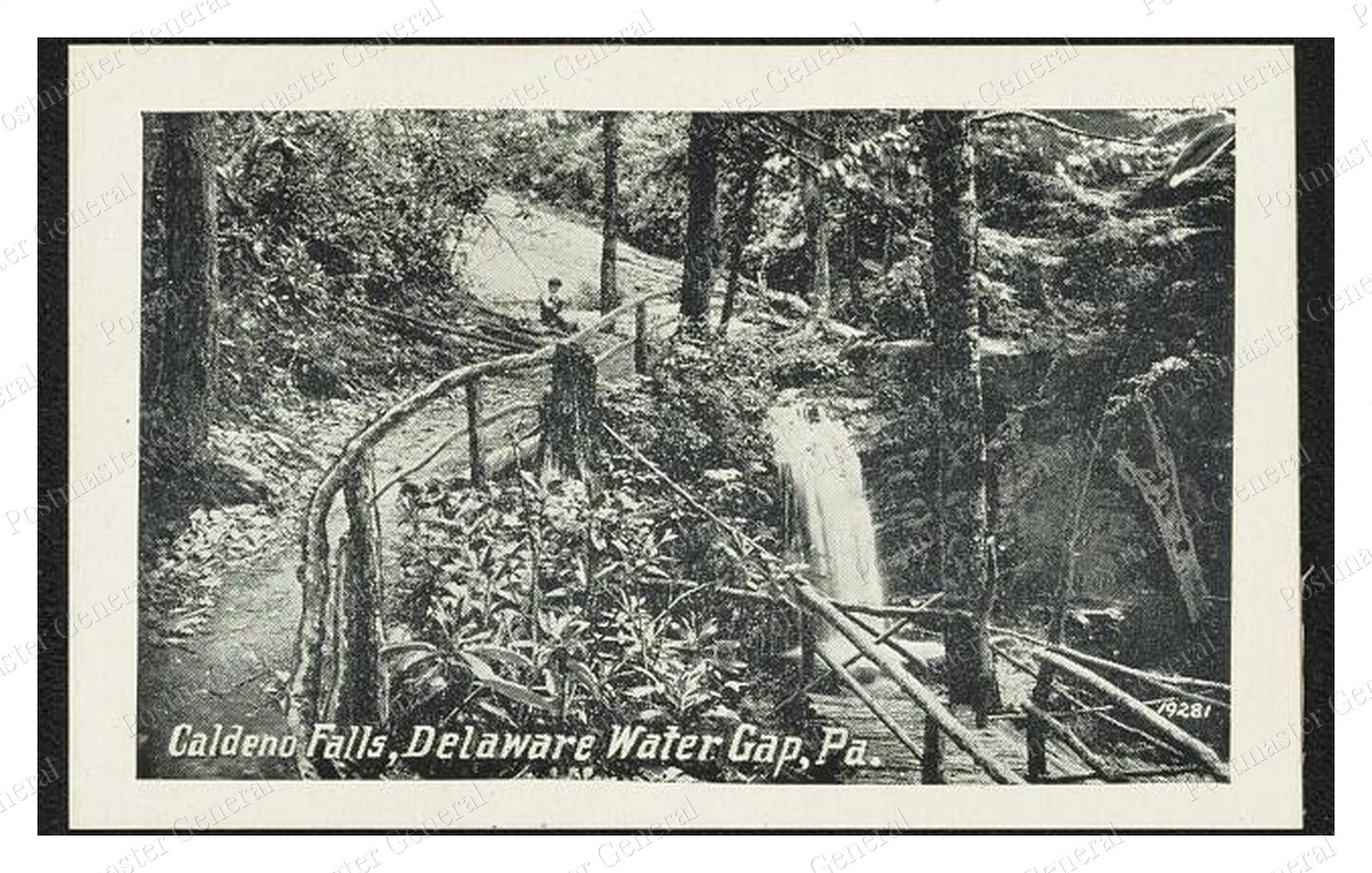 Delaware Water Gap Caldeno Falls Standard Postcard COPY RPPC