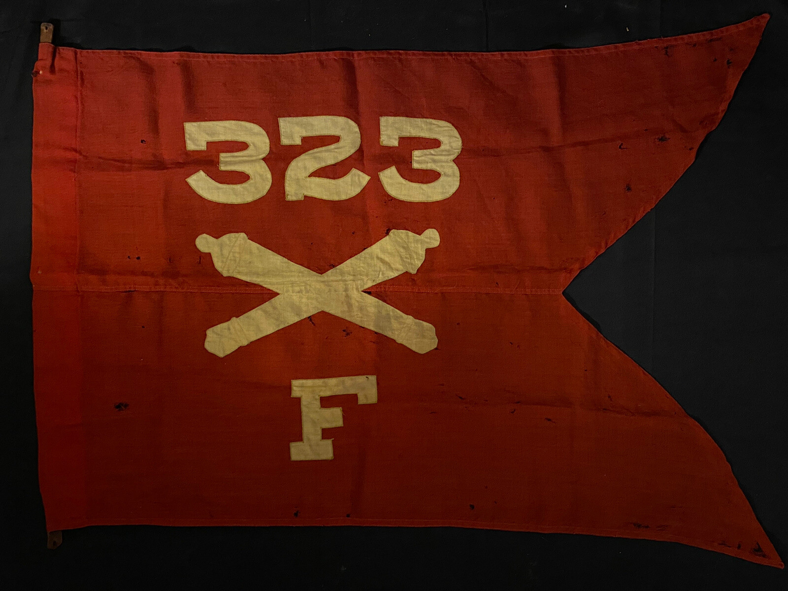 WWI “F” BTRY, 323rd Field Artillery Regiment, AEF 83rd DIV  Wool Service Guidon;