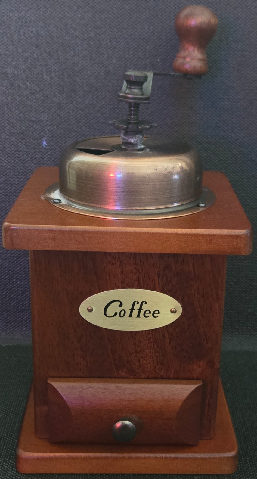 Unbranded Wood Manual Crank Coffee Grinder