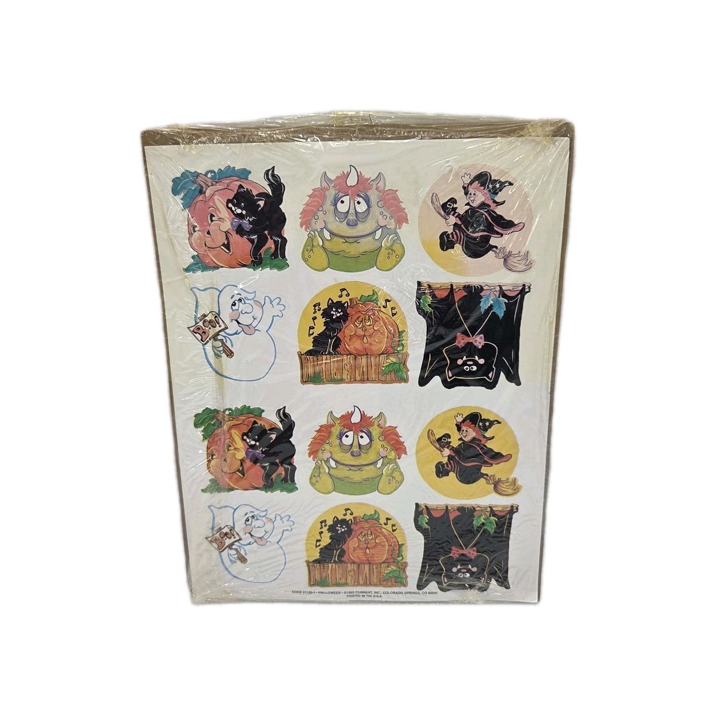 Vintage Current 1993 Halloween Die Cut Lollipop Holders 4 Unused Sheets USA