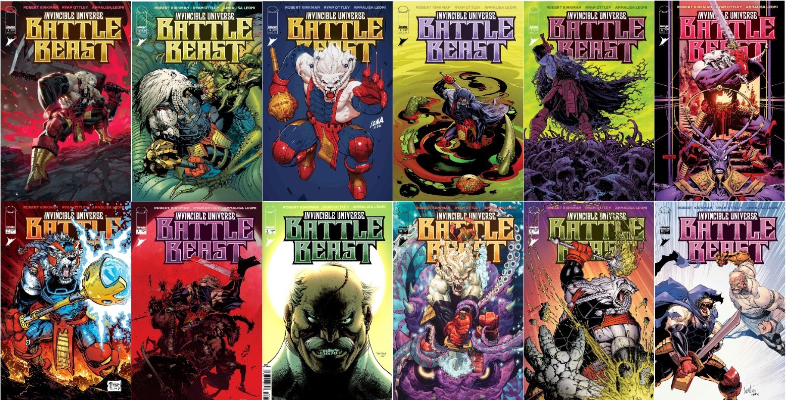 Invincible Universe: Battle Beast #1-12 Variant Cover First Print Set w/ 1:20 #1