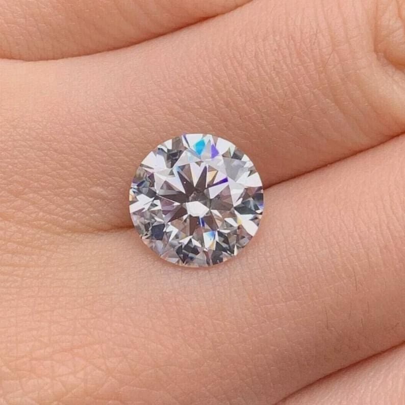 Certified Loose 10.00 CT Lab-Grown CVD Diamond Round Cut VVS1 D Color Grade