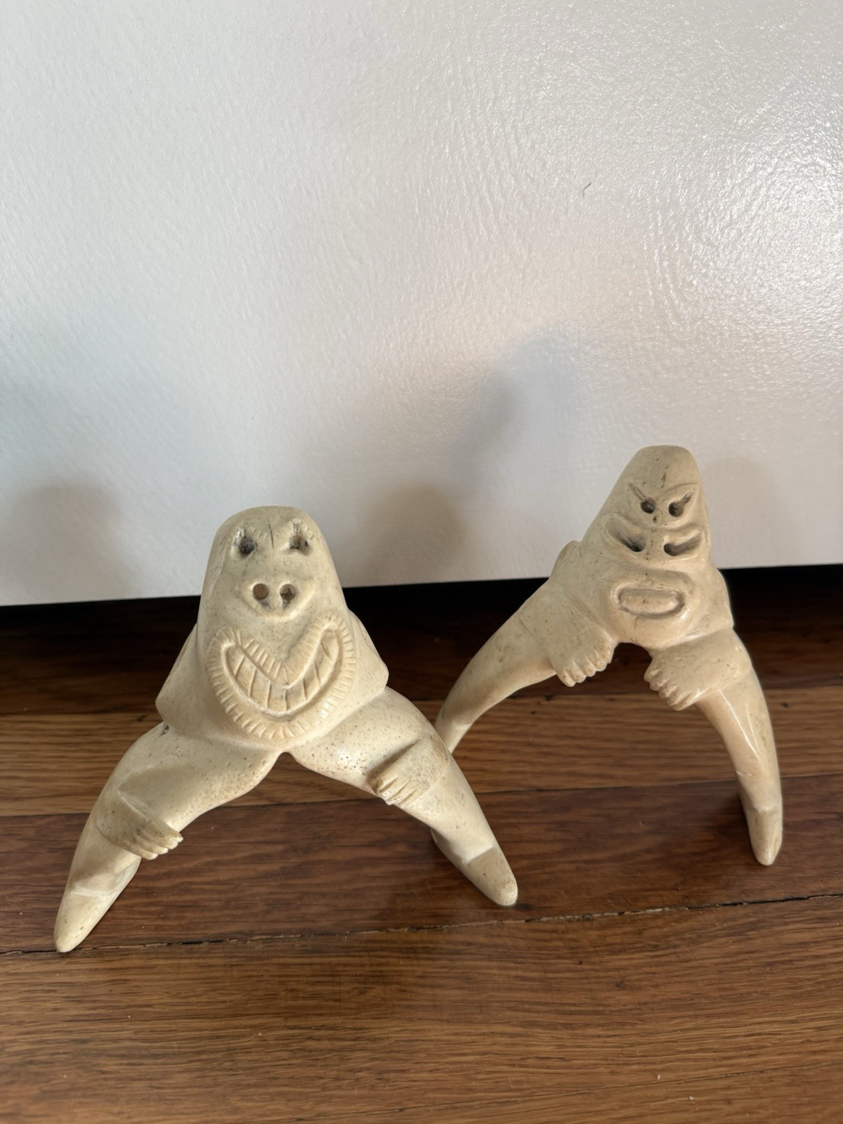LOT OF 2 Vintage Antique Inuit Tupilak Greenland 5.5