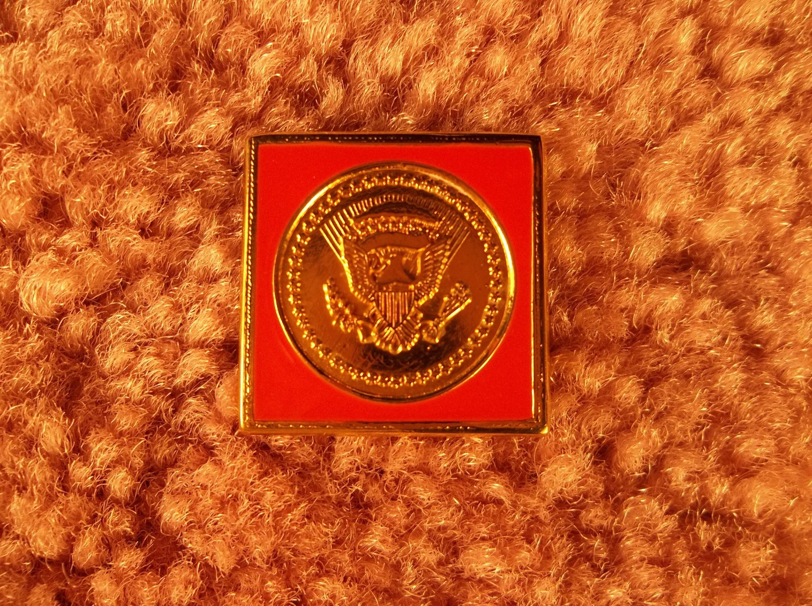 VINTAGE WHITE HOUSE PRESIDENTIAL SEAL STAFF PIN NUMBERED SECRET SERVICE USSS