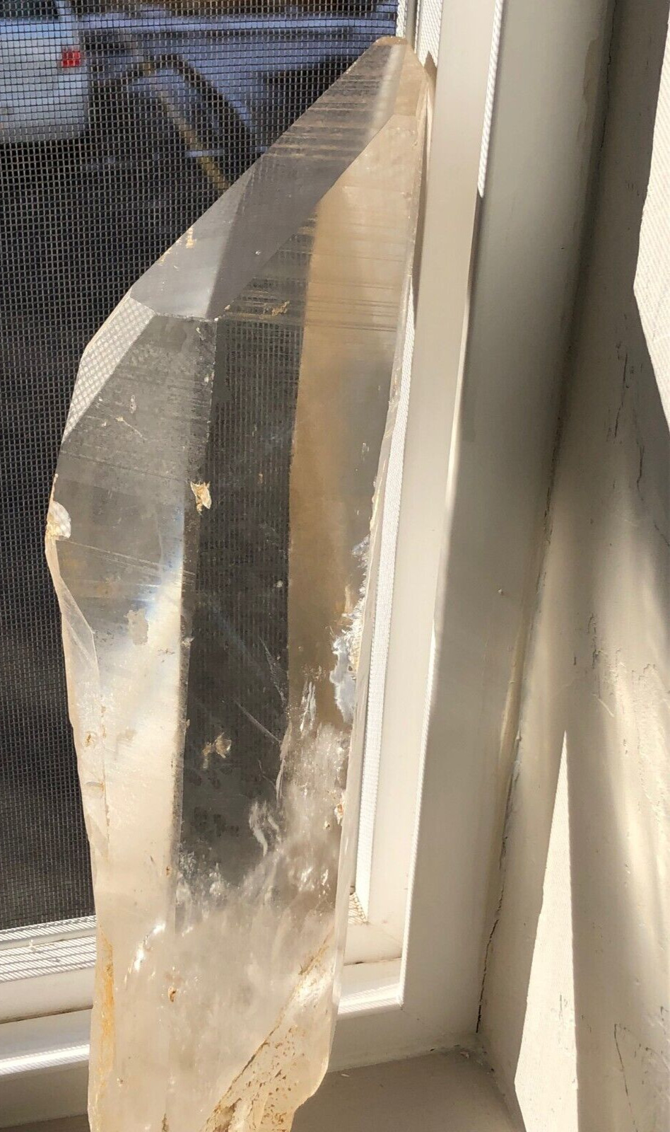 13 inch Manifested Golden Healer DreamCatcher Lemurian Seed Quartz Crystal