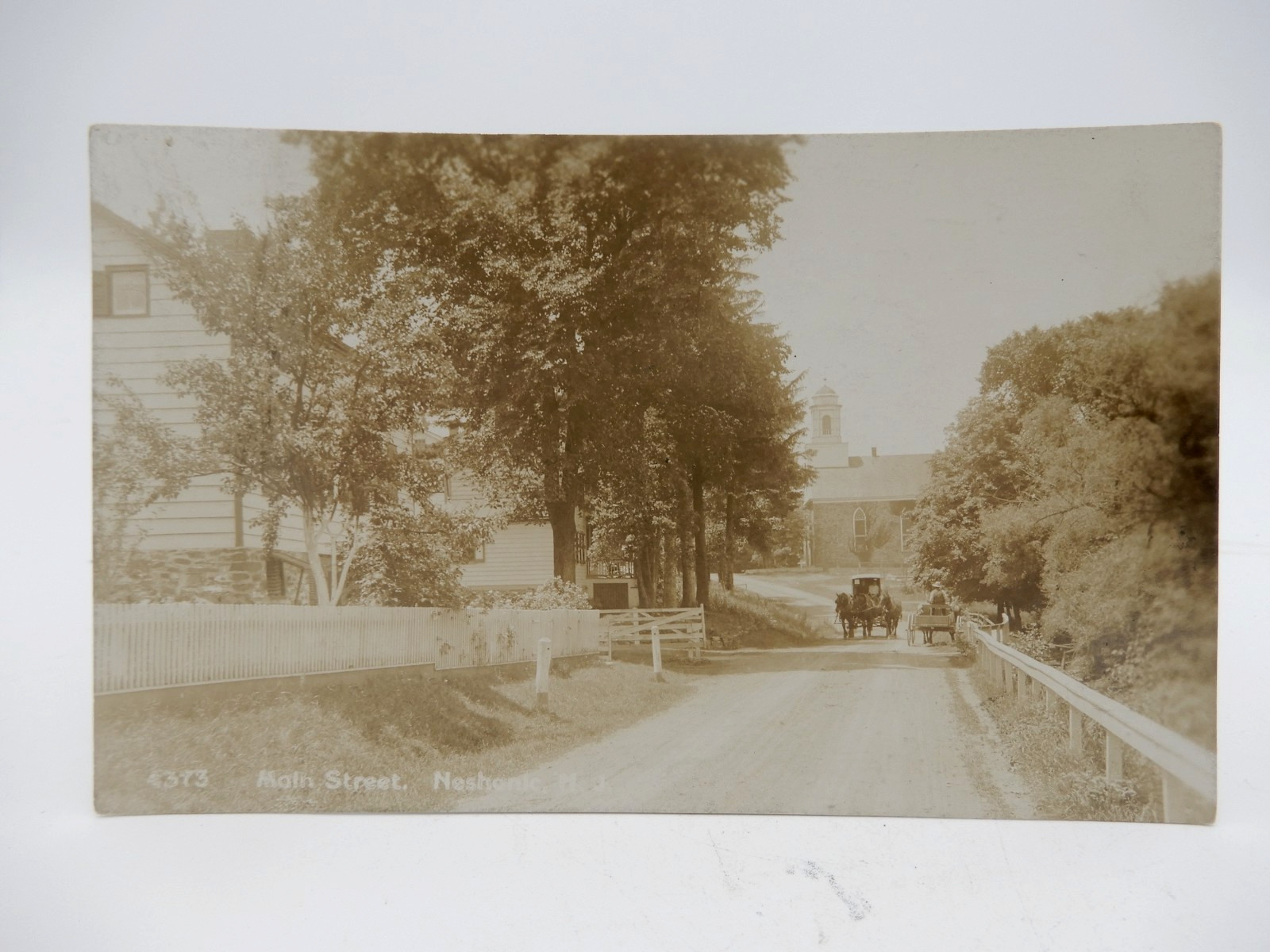 Main St. Neshanic NJ RPPC Real Photo Postcard Neshanic Hillsborough Somerset Cty