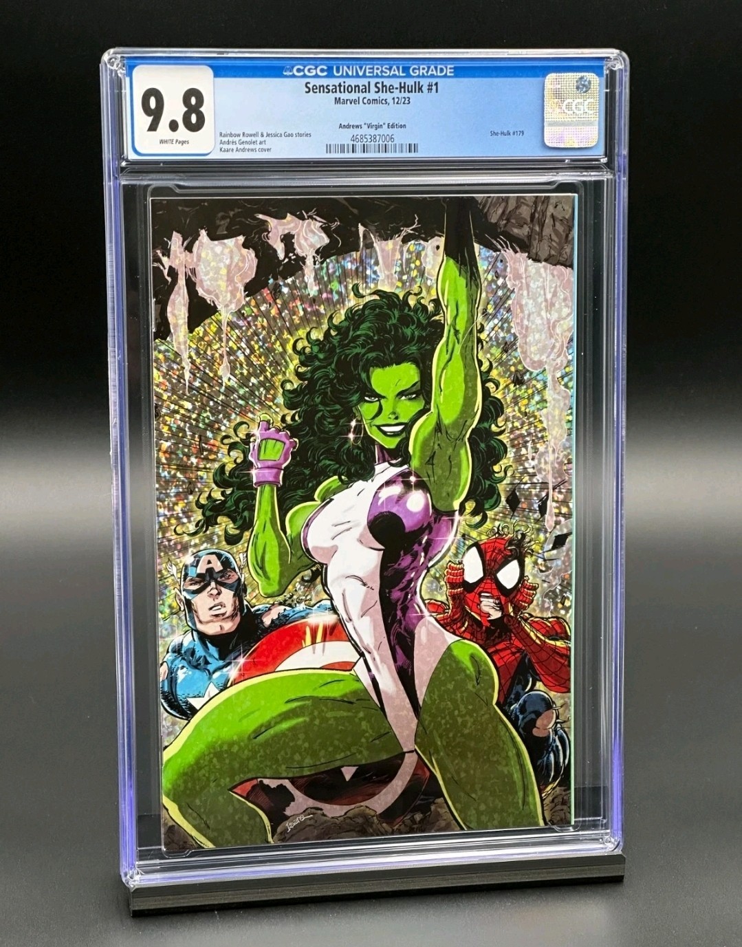 The Sensational She-Hulk #1 (2023) Marvel Comics Kaare Andrews Virgin - CGC 9.8 