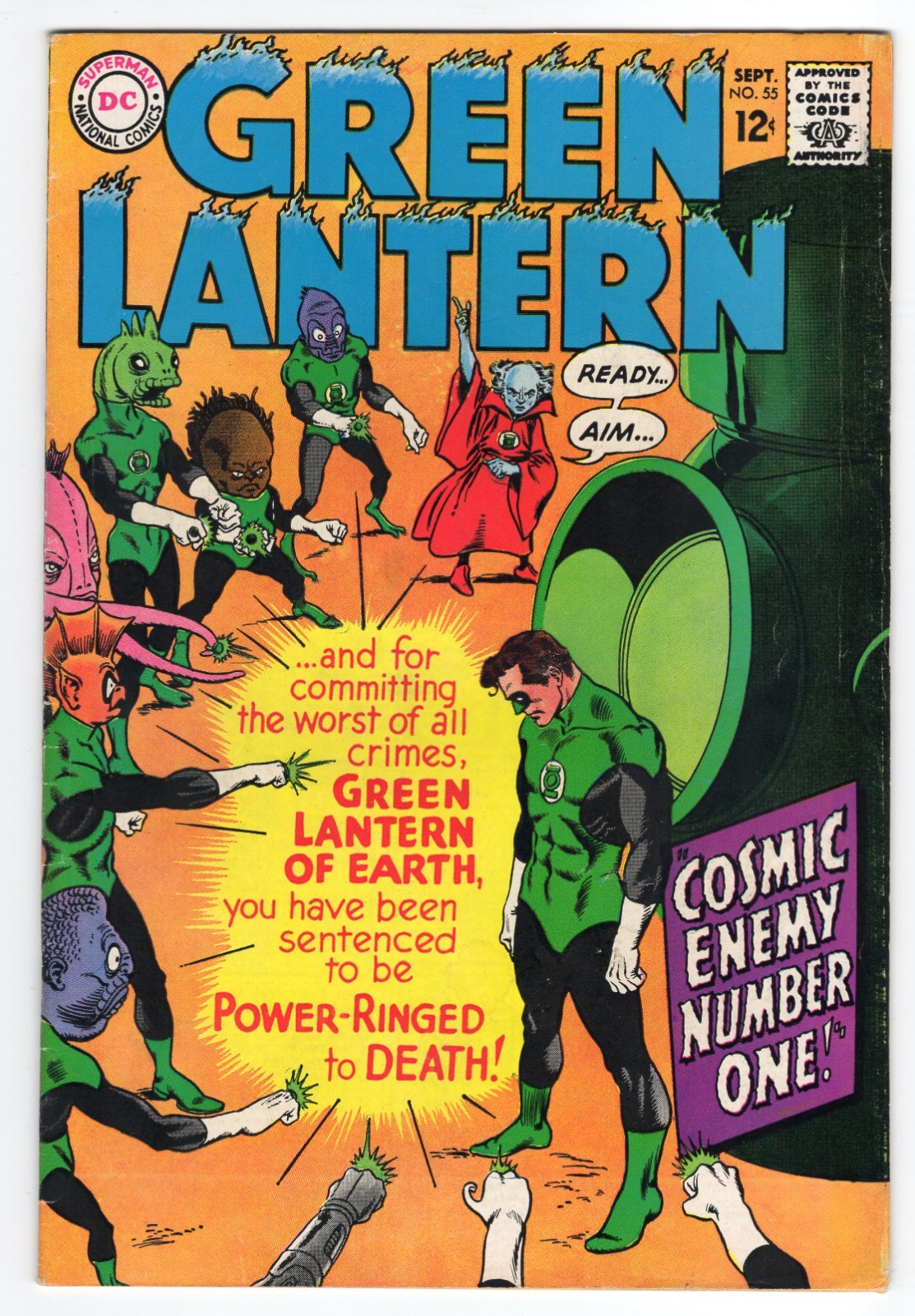 Green Lantern 55 1967 DC Comics VG/F 5.0 Guardians Of The Universe Tomar-Re