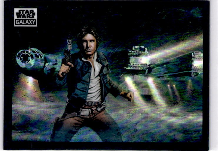 2022 Topps Chrome Star Wars Galaxy #19 Solo Investigates Refractor